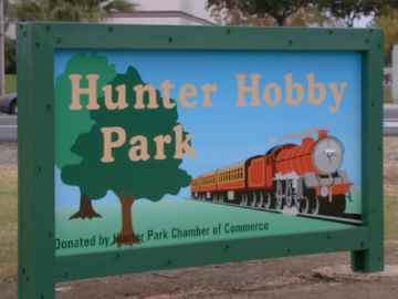hunter park sign