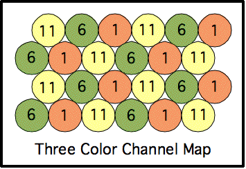 3 color channel map